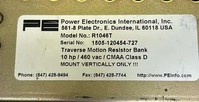 Used POWER ELECTRONICS R1046T Miscellaneous Equipment (Electrical & Power) | Surplus Asset Holdings #1198024