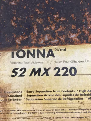 Shell Tonna 55 Gal.  Machine Tool Slideway Oil; S2 MX 220