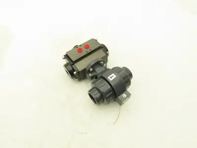 Tri-Matic AG 1701915 Double Acting Pneumatic Actuator With 1" PVC Glue in Valve