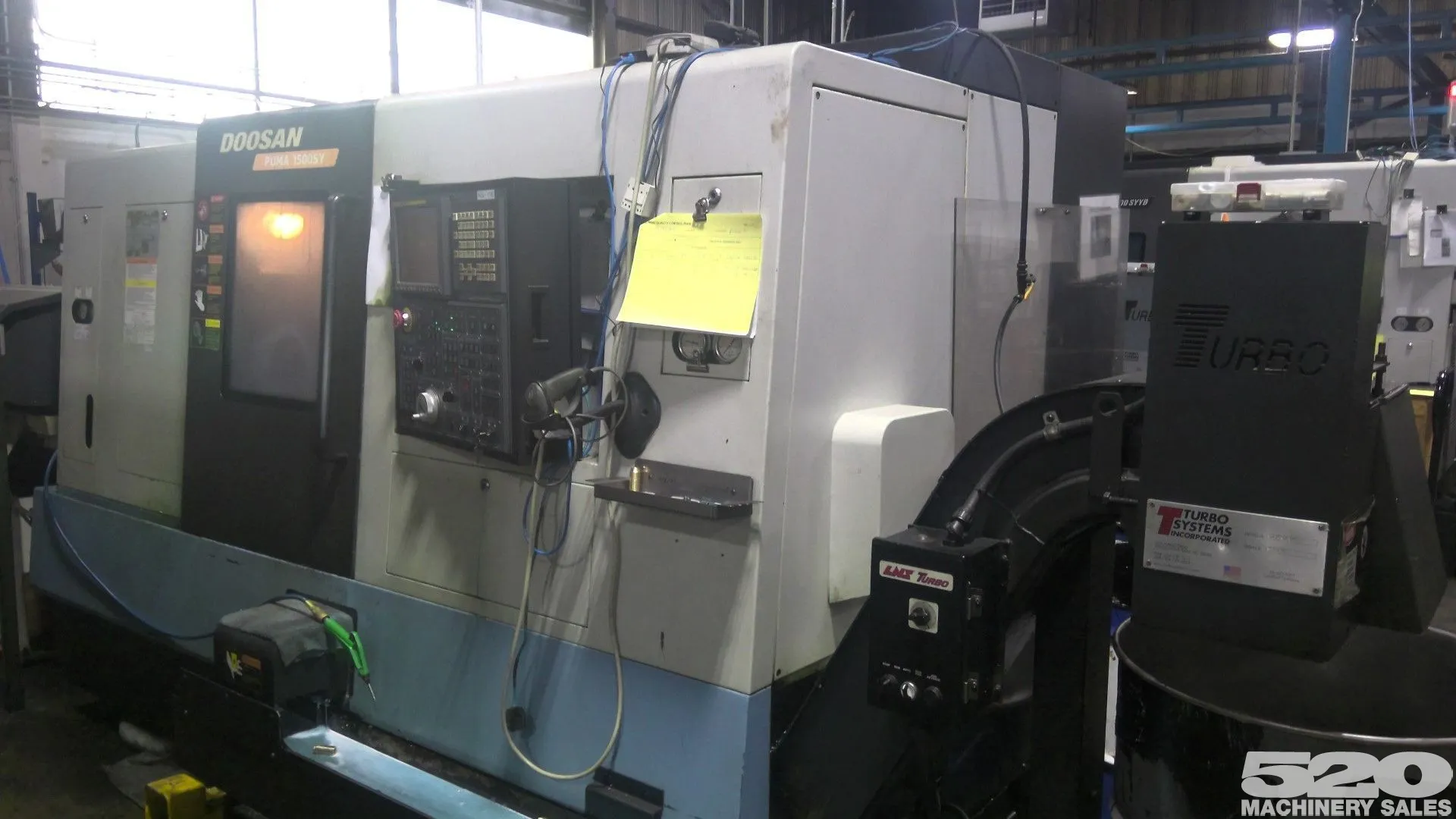 2007 DOOSAN PUMA 1500SY CNC Turning Center W/ "Y" Axis Live Tooling and Sub-Spindle