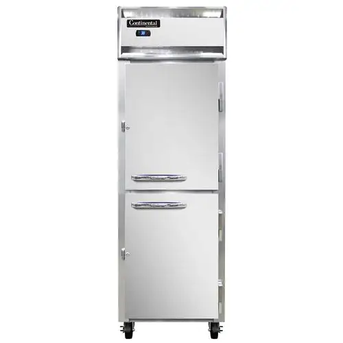 Continental 1RSNSAHD 26" One Section Reach In Refrigerator, (1) Right Hinge Solid Door, Top Compressor, 115v