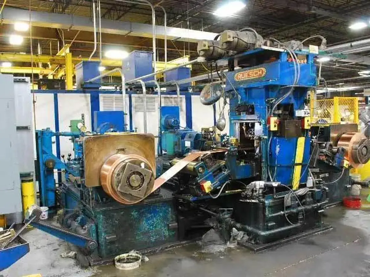 2.5" (63.5mm) x 8" (203mm) x 10" (254mm) RUESCH 4-HI ROLLING MILL