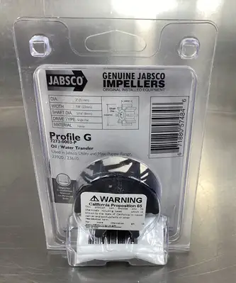 Jabsco 7273-0003-P Impeller 6 Blade Nitrile 2"x7/8" Profile G Shaft 5/16 5D-34
