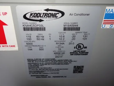 Used KOOLTRONIC KNA4C5DP33L Air Conditioning Equipment | HGR 24 #731883