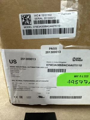 NEW Nidec 075E3A305BACAA075110