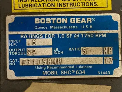 USED BOSTON GEAR F7105B4H