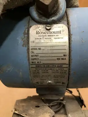 Rosemount Alphaline 115 1GP3E22B1 Differential Pressure Transmitter 45VDC