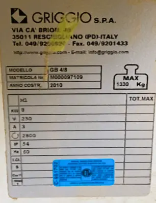 Griggio GB/48 Edgebander