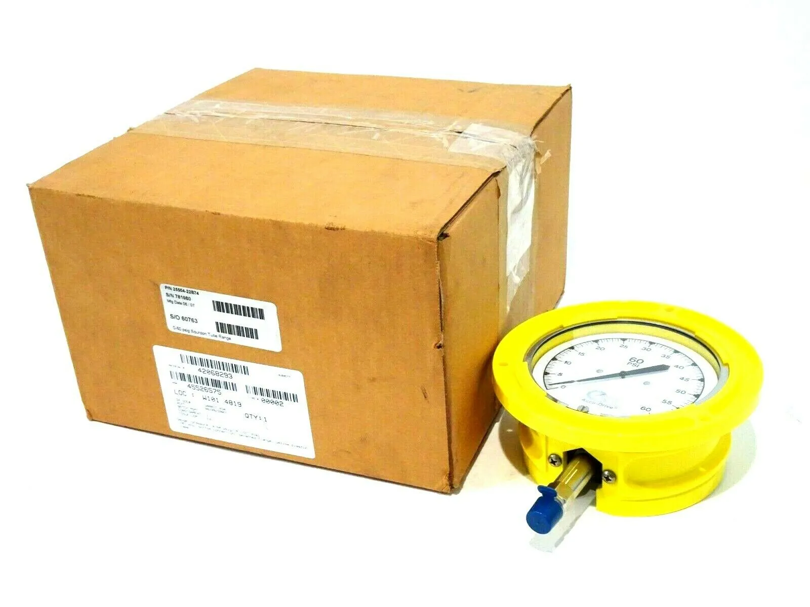 NEW 3D INSTRUMENTS 25504-22B74 PRESSURE GAUGE 2550422B74