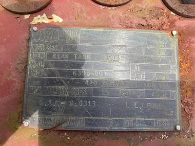 Used 1971 USED 1500 GALLON C/S TANK _UNKNOWN_ Vacuum Tanks North Carolina US | DH Griffin Used Equipment #1383585