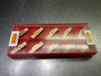 Sandvik Carbide Grooving Inserts QTY10 N123L2-0800-0008-TF 1125 (LOC2680A)