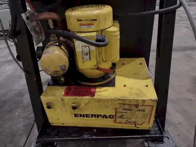 CAT CRIMPUTER HOSE CRIMPING & COUPLING PRESS , WITH TOOLING DIES & ENERPAC HYDRUALIC UNIT: YOBRO #24865