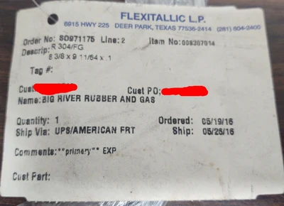 NEW Flexitallic B61F0205