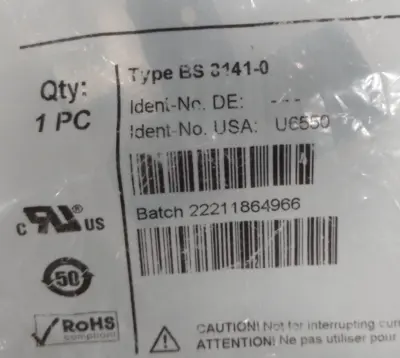 Turck BS8141-0 Straight male connector Loc5C3