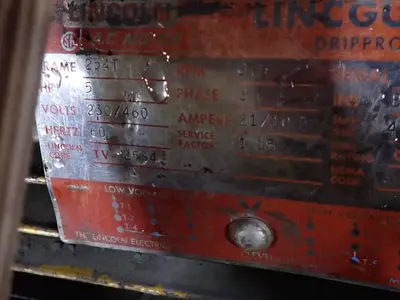 Lincoln Electric 5 Hp Motor