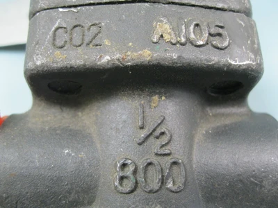 Lot (2) NEW 1/2" Newco & Kinka Class 800 Steel Socket Weld x NPT Gate Valve E4