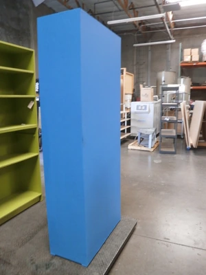 6 shelf-4 removable shelves   Custom blue Design Storage Unit, 34"x16"x 83"