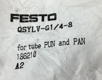 Festo 186210 QSYLV-G1/4-8 Push-In Y-Fitting 5D-15