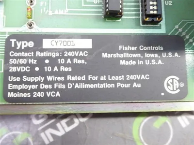 Fisher Rosemount CY7001 Relay Module 56A3688X012 Rev. H Used