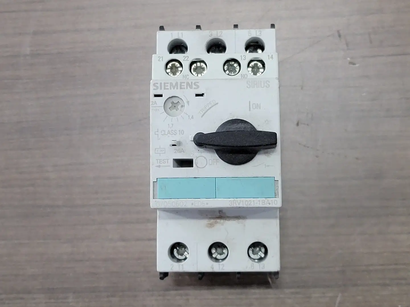 Used SIEMENS 3RV1021-1BA10 Switchgears British Columbia CA | Lenmark #242628