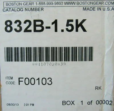 NEW BOSTON GEAR 832B-1.5K SPEED REDUCER 832B15K