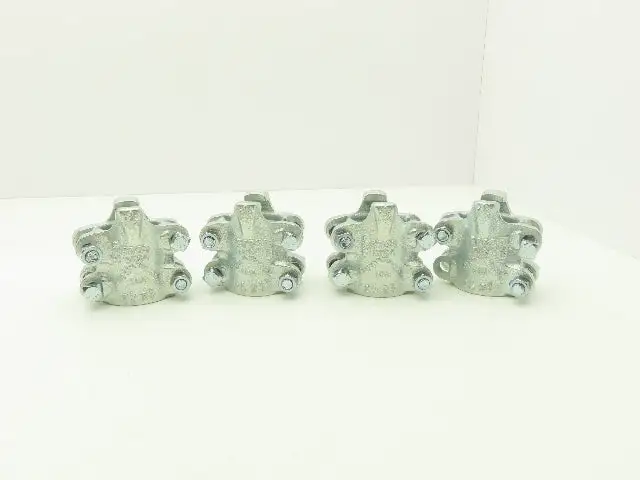 Dixon Boss BU24 1-1/2" Hose Clamp 4-Bolt 2 Grip Fingers  Lot of 4