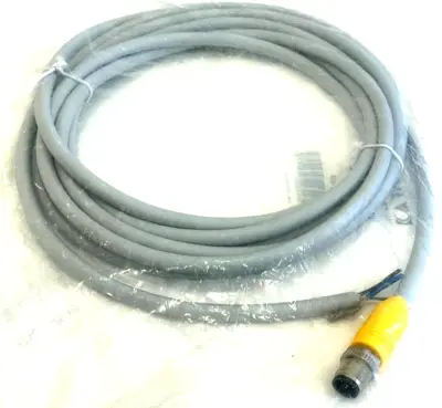 NEW VALCO MELTON 029XX805 SHIELDED CABLE M12M 5-PIN LOT OF 6