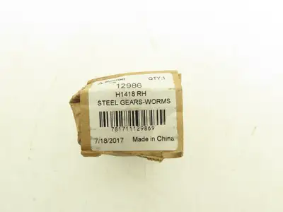 Boston Gear H1418 RH Steel Gear Worm