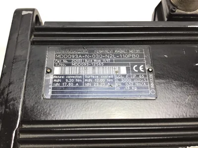 Indramat MDD093A-N-030-N2L-110PBO – 253994 Permanent Magnet Motor