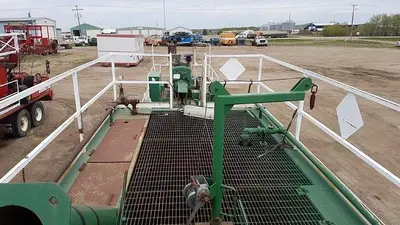 USED 1995 LOADKING INDUSTRIES 48' TANDEM AXLE STEPDECK TRAILER