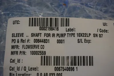 NEW FLOWSERVE 10002559 SHAFT SLEEVE FOR IR PUMP