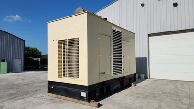 2007 500KW Kohler 500REOZVB Enclosed Generator w Base Tank 480V Volvo 350 Hours Serviced & Tested