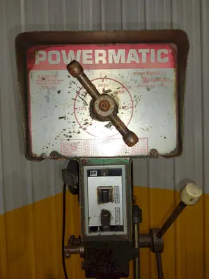 15" POWERMATIC MODEL #1150 SINGLE SPINDLE POWER DRILL PRESS: YOBRO #24294