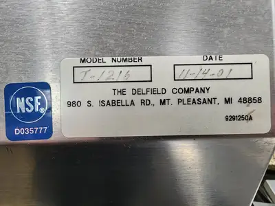 Used FalconRestaurantSupply Used Delfield T-1216 Enclosed Mobile 12" x 16" Tray Dispenser Single Platform w/ Silverware Holder Food Storage & Transportation Illinois US | Falcon Restaurant Supply #1376630