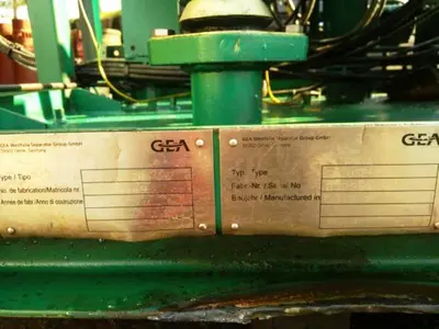 Westfalia OSE 20-0136-067/20 fuel oil purifier, SS.