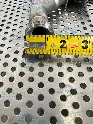 USED BURKERT 00462610 SOLENOID VALVE 1/2 PTFE W/ THREADED TO 1/2" NPT FITTING 145 PSI