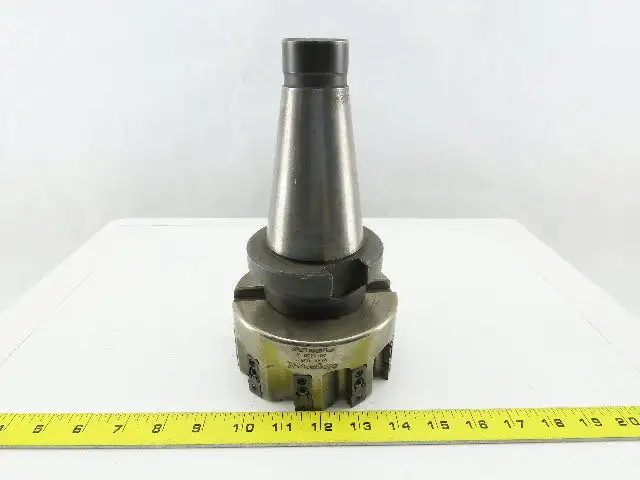 Ingersoll 6X4V-05R01 5" OD 10 Indexing Insert End Mill CAT 50 2.625" Projection