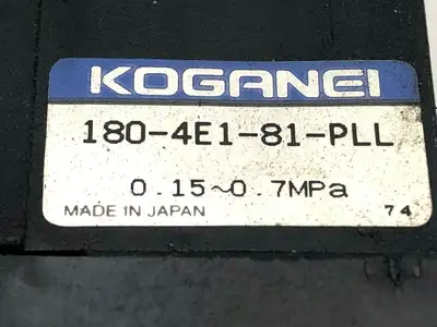 180-4E1-81-PLL | Koganei  Solenoid Valve 0.15~0.7 - Used