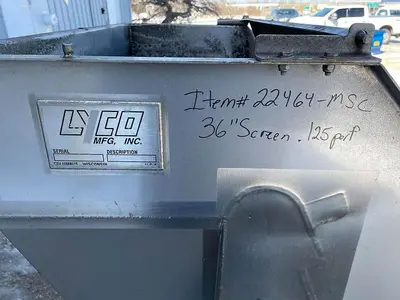 USED LYCO MANUFACTURING, INC. 36" WIDE SCREEN