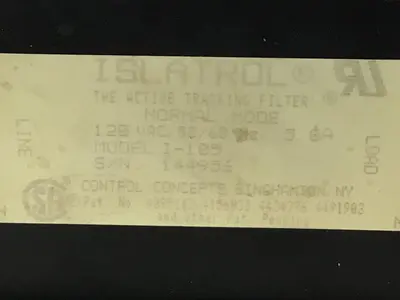 USED ISLATROL I-105