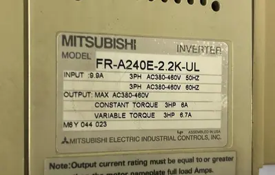 USED MITSUBISHI FR-A240E-2.2K-UL