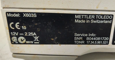 USED Mettler Toledo X603S