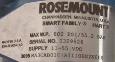 NEW ROSEMOUNT 3095MA3CAB010AA1110BS2N008 TRANSMITTER