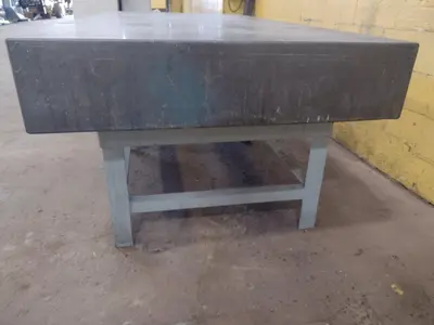 8' X 4' X 10" CHALLENGE PRECISION LAYOUT INSPECTION GRANITE TABLE: STOCK #23809