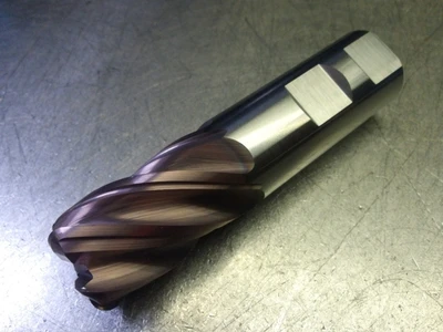 Kyocera/SGS 1" 5 Flute Carbide CR Endmill 1" Shank .19" R 37142 (LOC336)