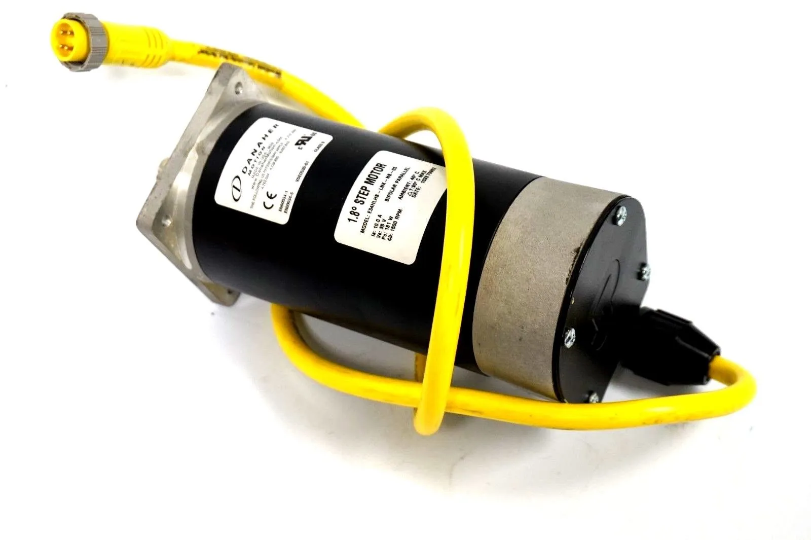 NEW DANAHER E34HLH8-LNK-N8-03 1.8 DEGREE STEPPER MOTOR W/ BRAD HARRISON CABLE