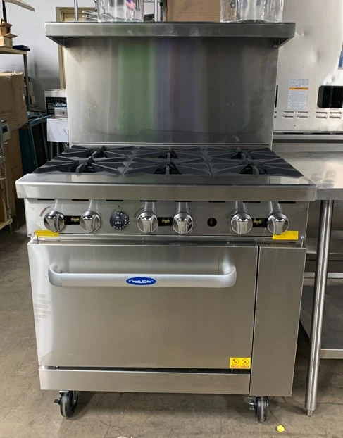 72-0324 Cook Rite AGR-6B 36″ Gas Range with Six Open Burners