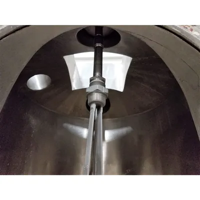 Used 28" dia. Stainless Steel Storage Bin with Bin Activator Live Bottom
