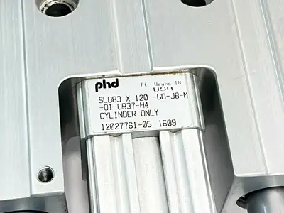 SLD83-X-120-GO-J8-M-Q1-UB37-H4 | PHD Inc  Pneumatic Slide Cylinder 12027761 05 - Used