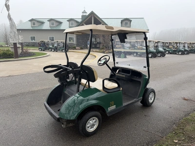 (1) 2015 E-Z-Go golf cart with a Kawasaki gas engine, does not include Club canopy, fold-down windsh...